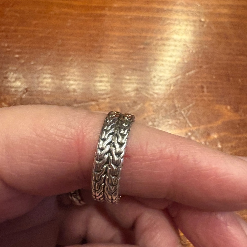 Annika Witt Elegant Silver Braided Ring